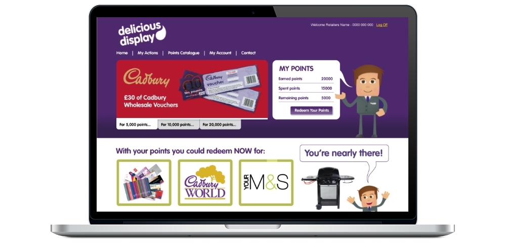 Delicious Display Website Page